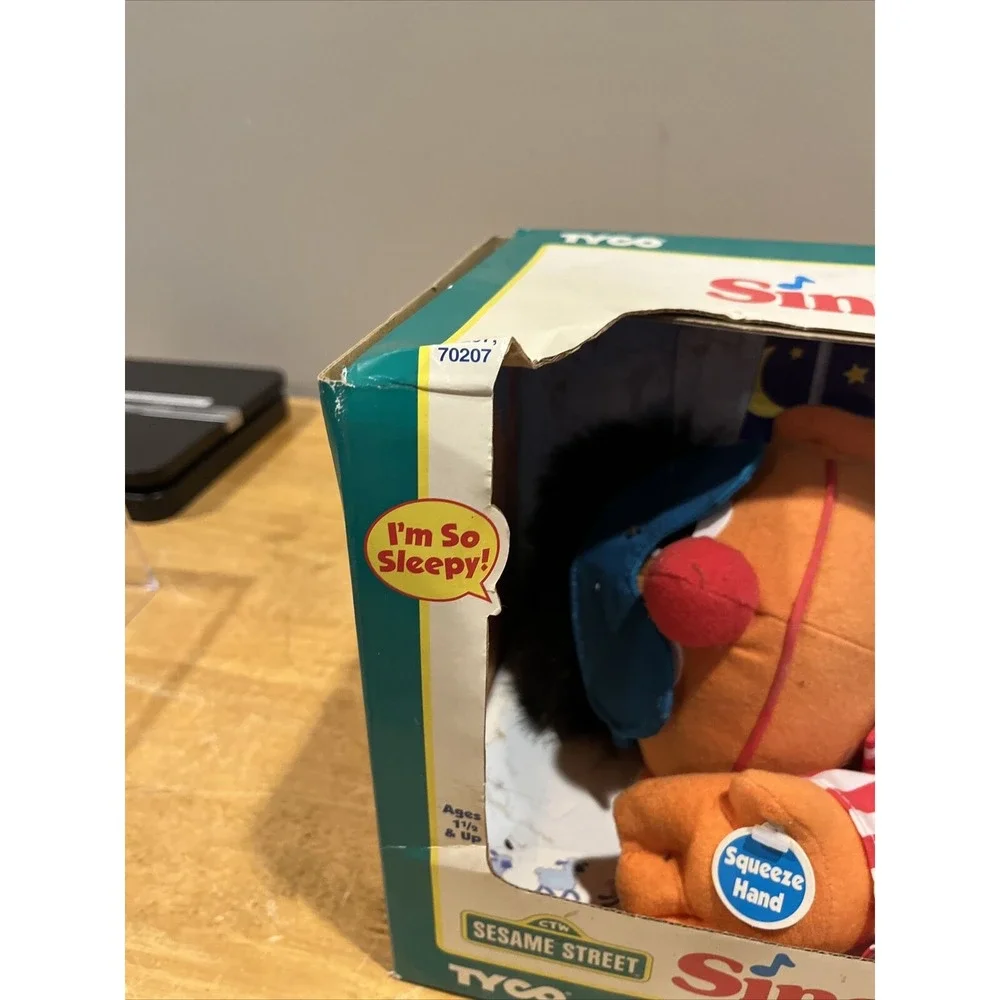 Vintage Sing And Snore Ernie Vintage Tyco Toy 1996 Never Taken Out Of‎ Box